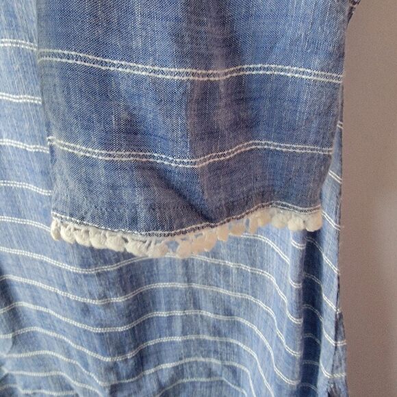 Fresh Produce Womens Striped Tunic Top Swim Cover Up sz xs/s B Boho Resort wear - Picture 5 of 8